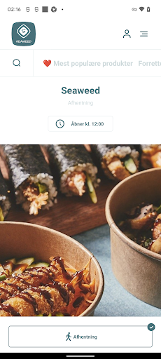 Android application Seaweed screenshort