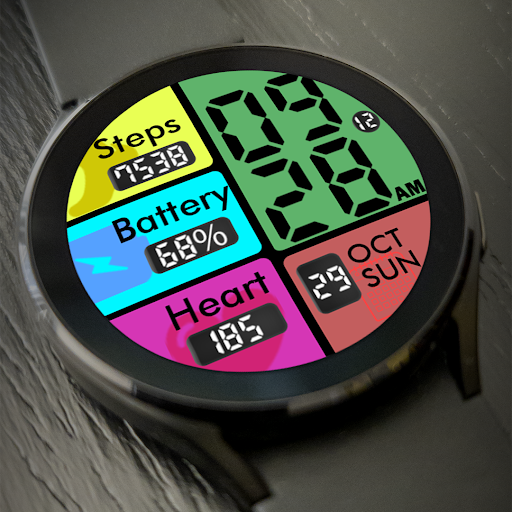 Key051 Colourful Watch Face Screen 2