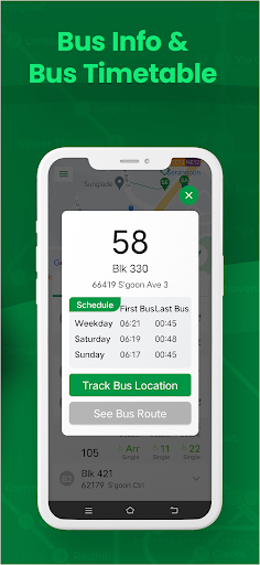 SG Bus Timing - Big Font Size Screen 3