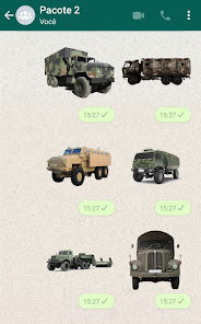 Screenshot 5 Stickers Caminhões Militares android