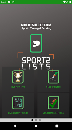 Android application SportsLists Lite screenshort