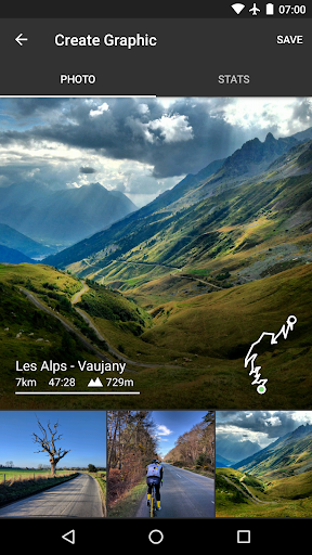 Android application Velographic screenshort