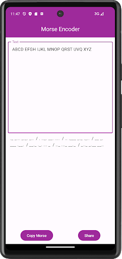 Morse Encoder Screen 3