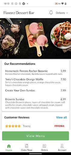 Flavorz dessert bar Screen 2