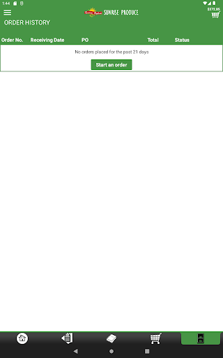 Sunrise Produce Checkout App Screenshot
