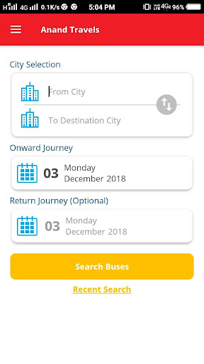 Anand Travels Screen 3