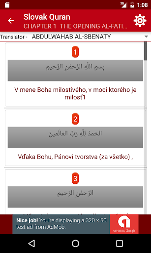 Slovak Quran Screen 3