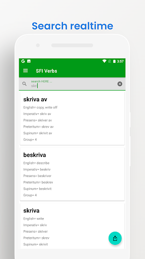 Common Swedish Verb List Screen 3