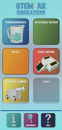 Android application STEMinAR screenshort