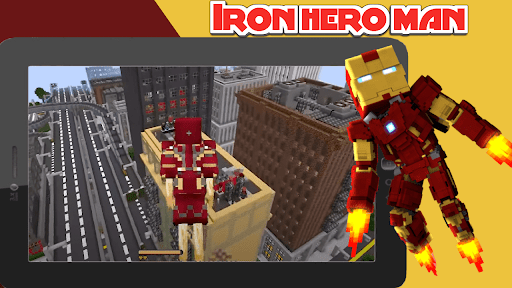 Iron Hero Man Mod For MCPE 8