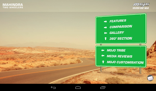 Mahindra Mojo Customisation Screen 2