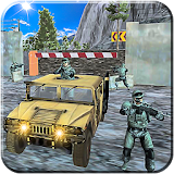 Army truck drive US 3D icon
