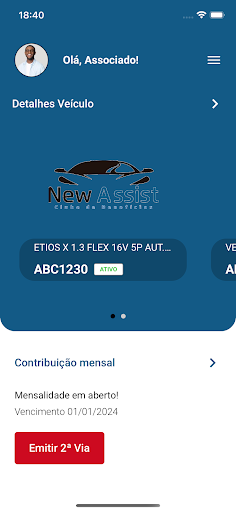 New Assist Associado Screen 3