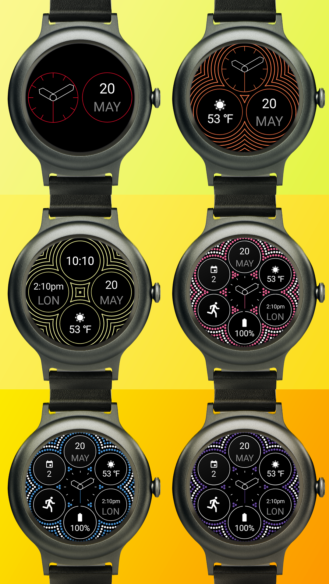 Android application Bits Watch Face screenshort