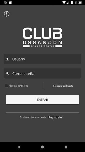 Android application Club Ossandon screenshort