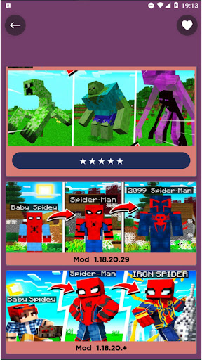 Spider Craft Man MOD for MCPE