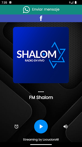 Android application FM Shalom screenshort