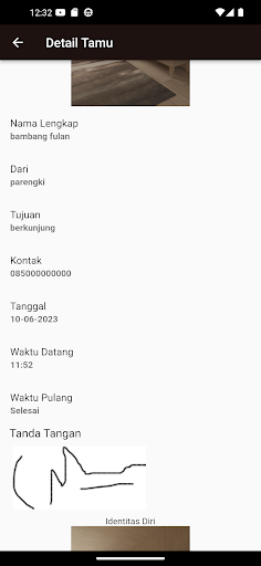 Buku Tamu Offline Screen 3
