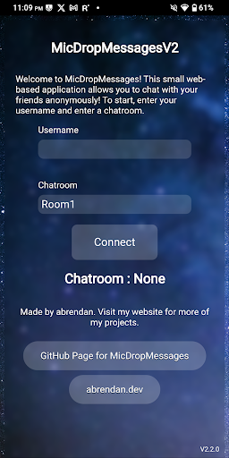 Android application MicDropMessages screenshort