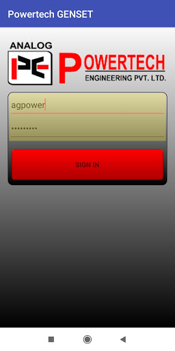 Powertech Genset Screen 2