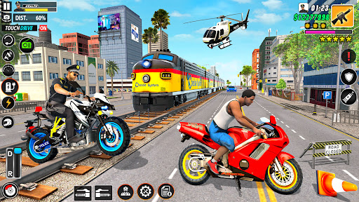 Police Motor Bike Crime Chase screenshot 12