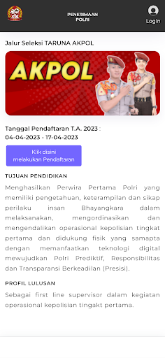 C&C BETAH SDM POLRI Screen 3