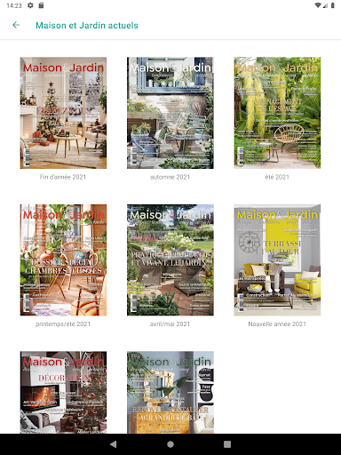 Android application Maison et Jardin actuels screenshort