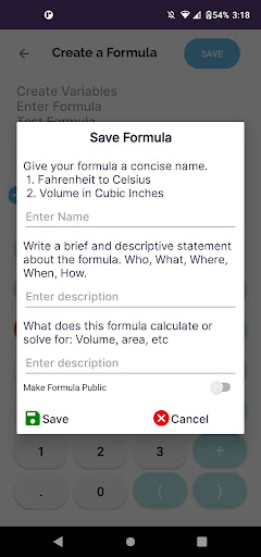MyCalc Screen 2