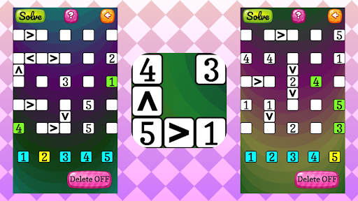 Android application Futoshiki: Classic Puzzle Game screenshort