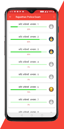 Rajasthan Police Exam Screen 3