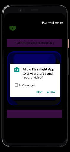 Flashlight App Screen 2