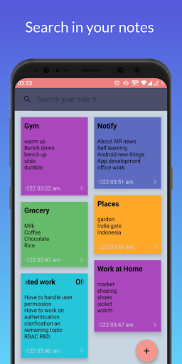My ColorNotes Screen 2