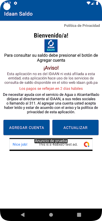 Recibo Agua Saldo - 1.3 - (Android)