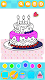 screenshot of Glitter Birthday Cake Coloring