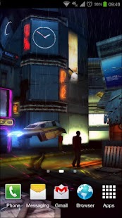 Captura de pantalla de Futuristic City 3D Pro lwp