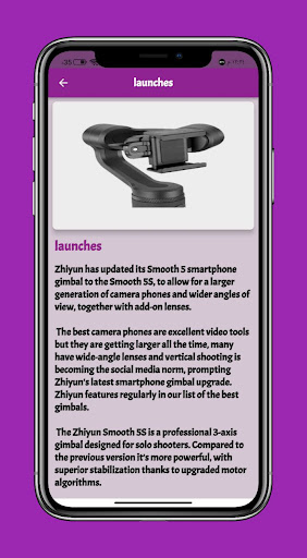 Zhiyun Smooth 5s Guide Screen 2
