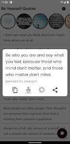 Screenshot 5 Be Yourself Quotes and Sayings android