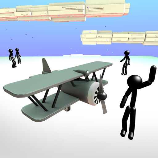 Stickman Airplane logo