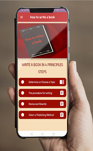 how to write a book Screen 2
