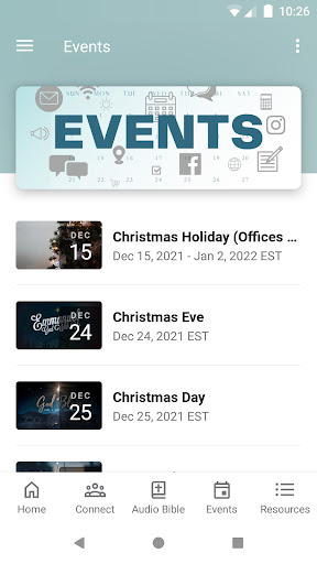 Florida Church of God App Screen 3
