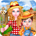 Mommy and Baby Build Farming