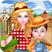 Mommy and Baby Build Farming