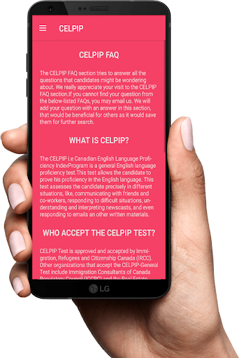 Celpipstore App: An initiation Screen 3
