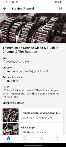 OneAuto Shop Admin Screen 3
