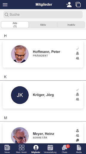 VereinsApp Screen 3