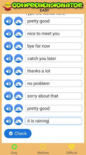 Comprehensionator Screen 2