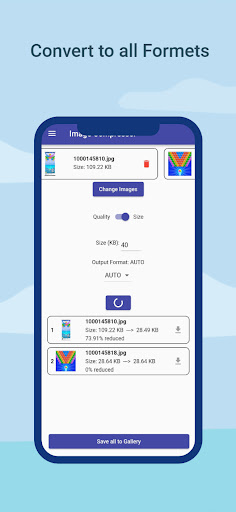 Image compressor size mb - kb Screen 2