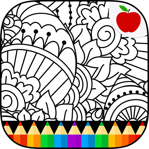 arts Coloring Book for Adults logo