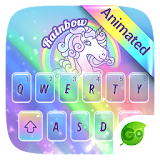 Rainbow Unicorn GO Keyboard Animated Theme icon