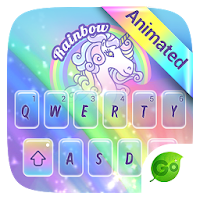 Rainbow Unicorn GO Keyboard Animated Theme